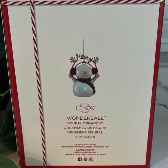 🎄LENOX WONDERBALL FIGURAL ORNAMENT - Picture 6 of 7